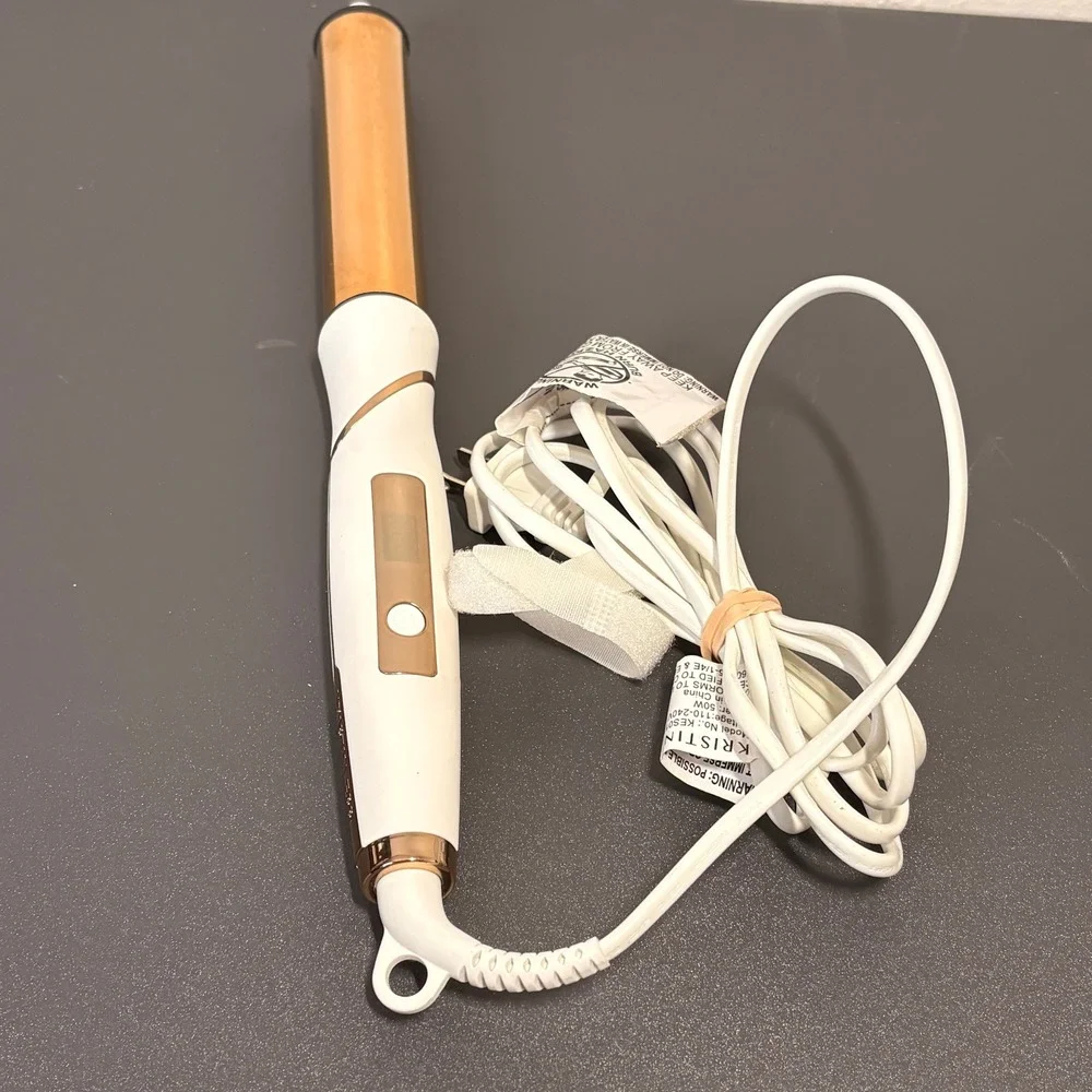 Kristin Ess Curling Wand Women OS White Gold Good Rose Gold Accents T-9/26